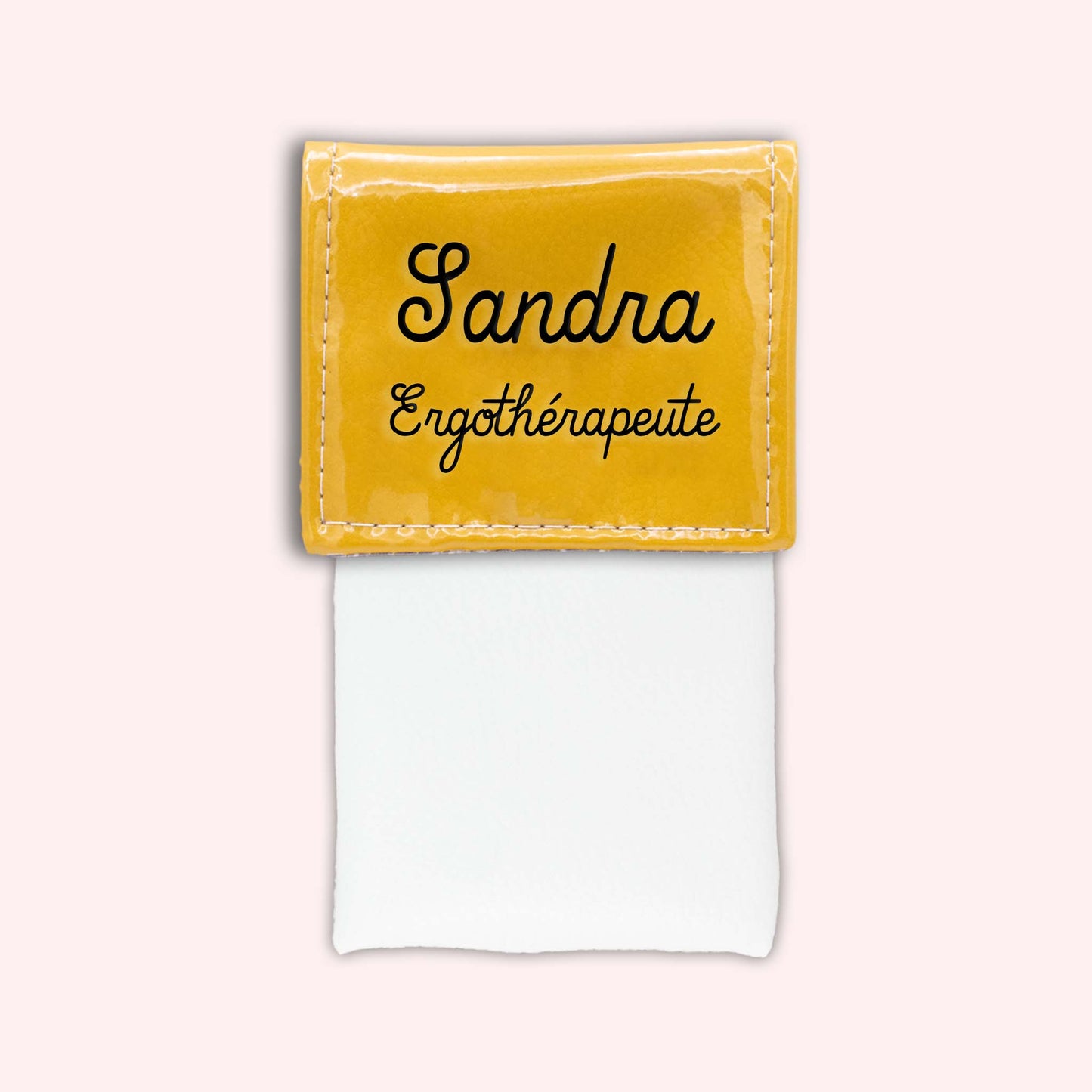 Pochette bicolore rabat Jaune