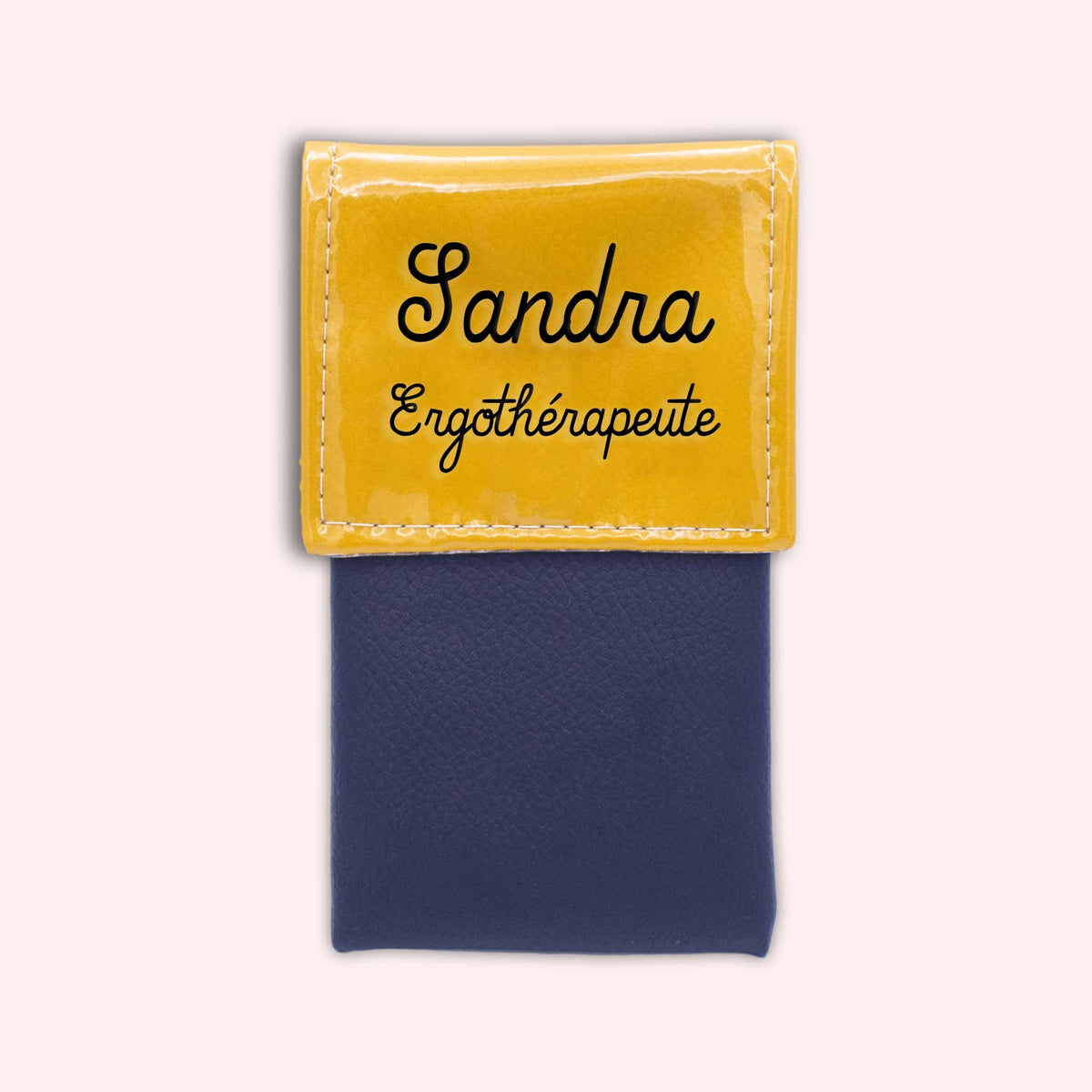 Pochette bicolore rabat Jaune