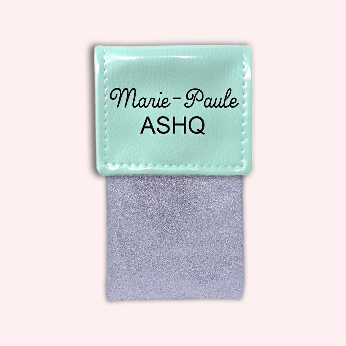 Pochette bicolore rabat Menthe