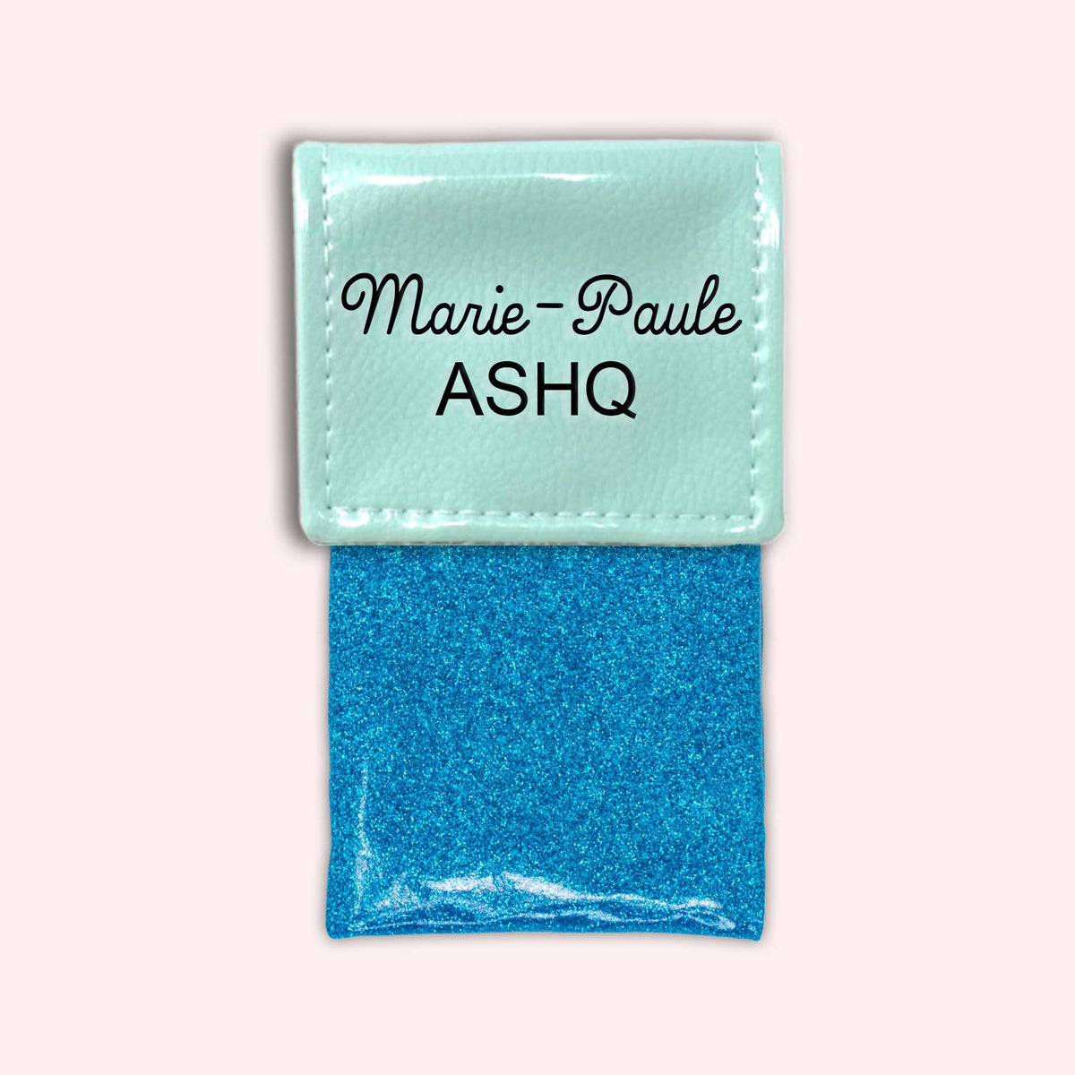 Pochette bicolore rabat Menthe