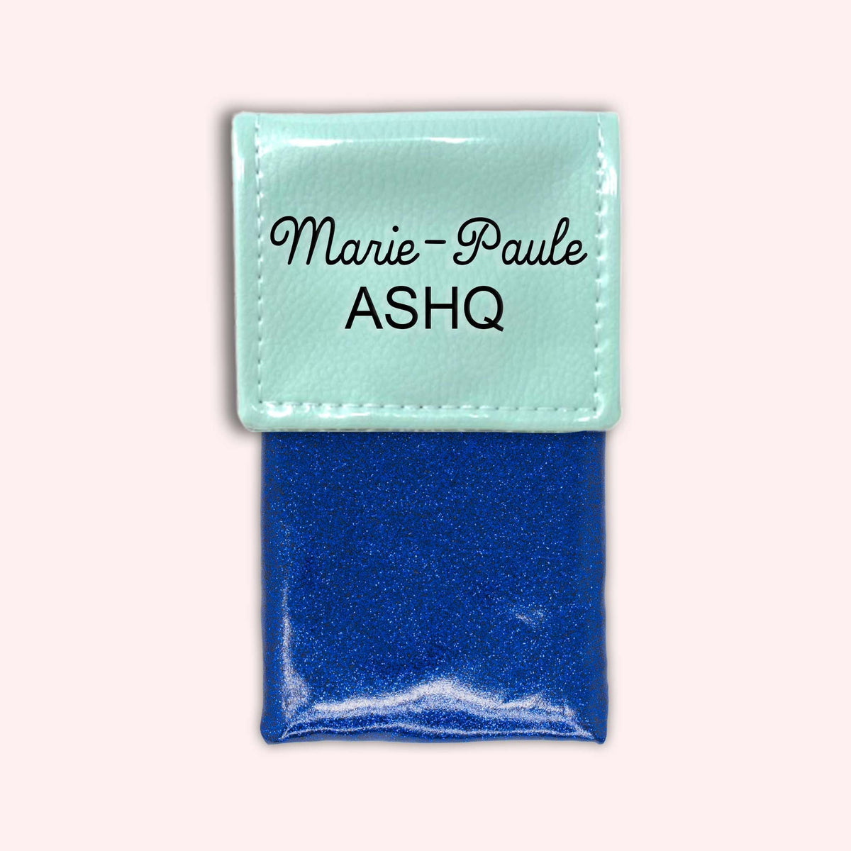 Pochette bicolore rabat Menthe
