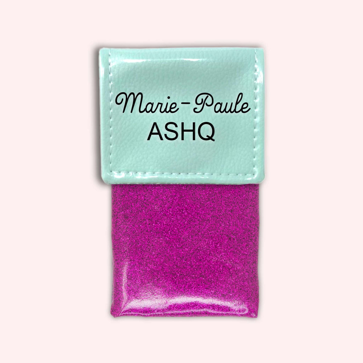 Pochette bicolore rabat Menthe