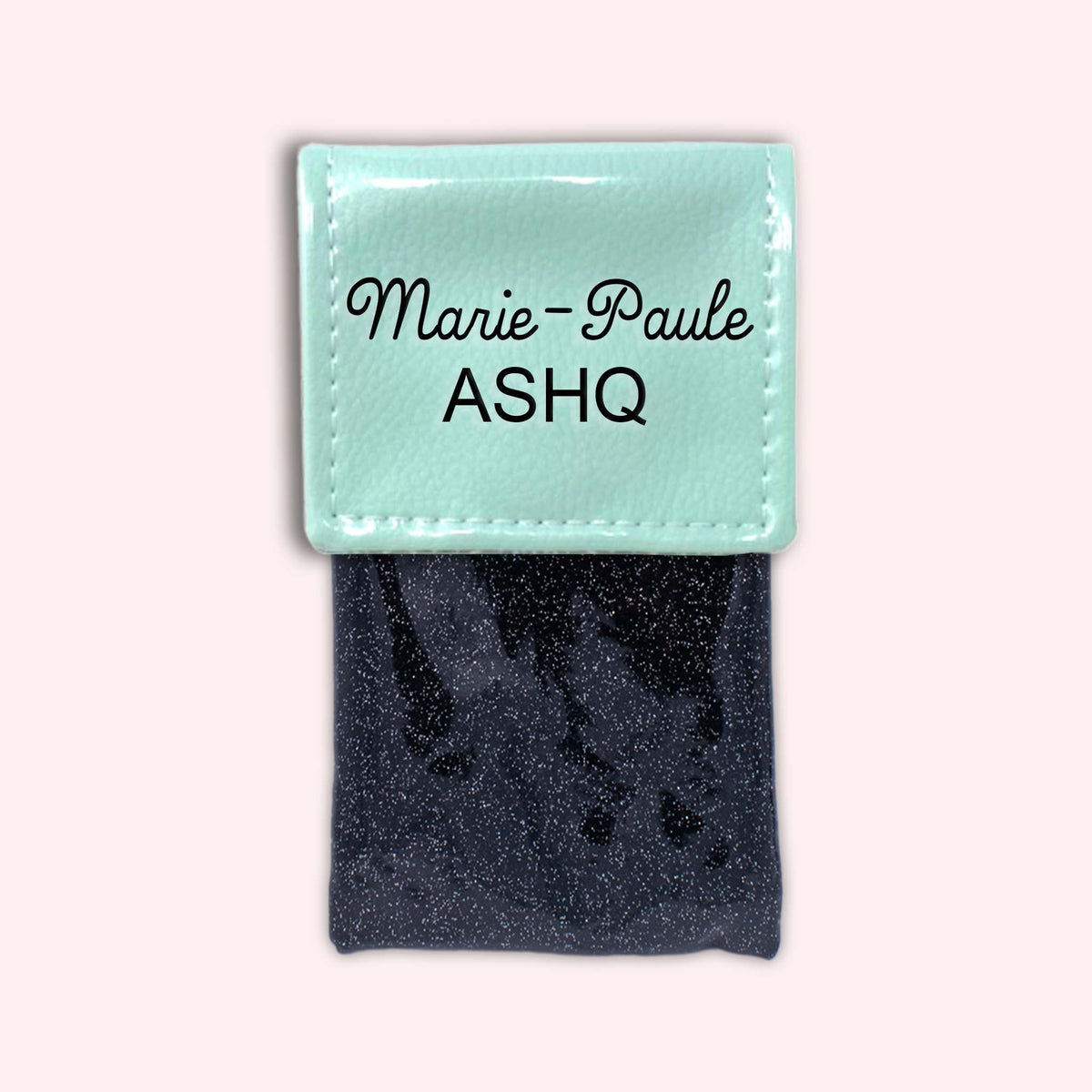 Pochette bicolore rabat Menthe