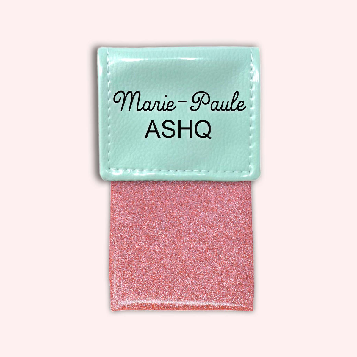 Pochette bicolore rabat Menthe