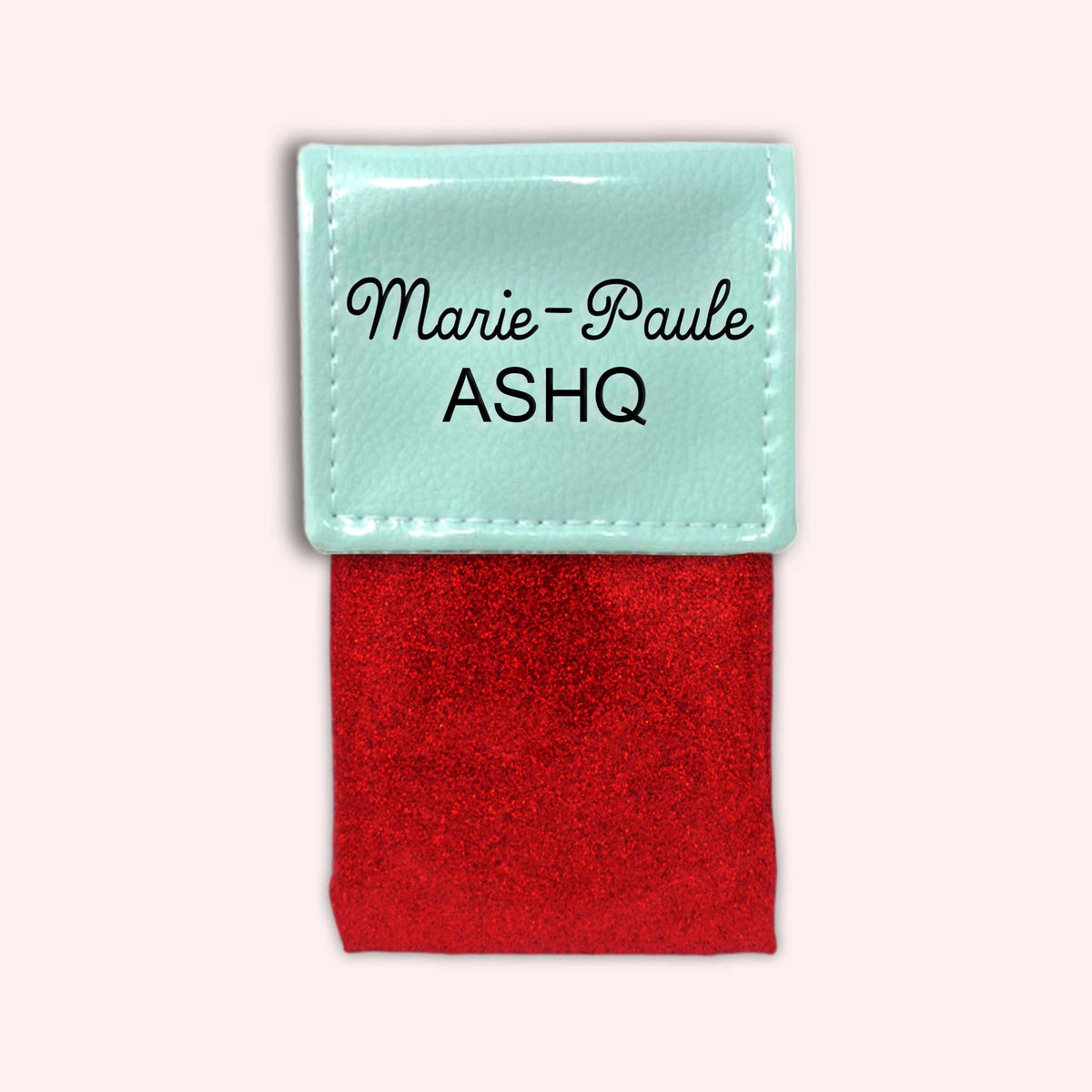 Pochette bicolore rabat Menthe