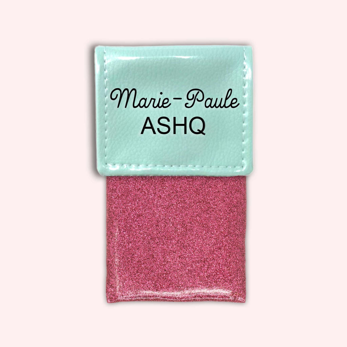 Pochette bicolore rabat Menthe