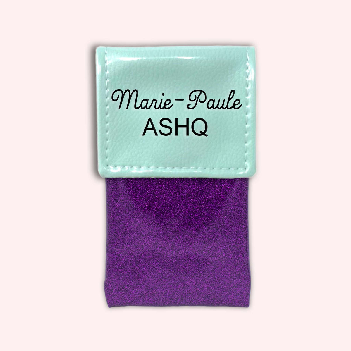 Pochette bicolore rabat Menthe