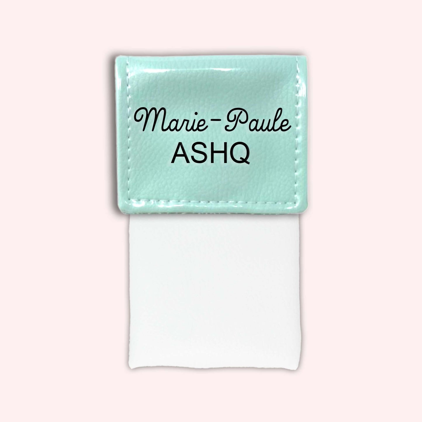 Pochette bicolore rabat Menthe