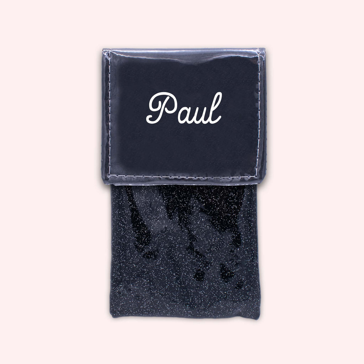 Pochette bicolore rabat Noir