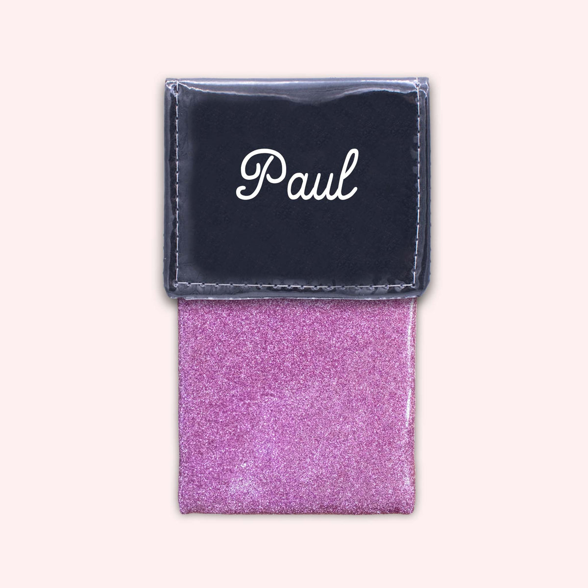 Pochette bicolore rabat Noir