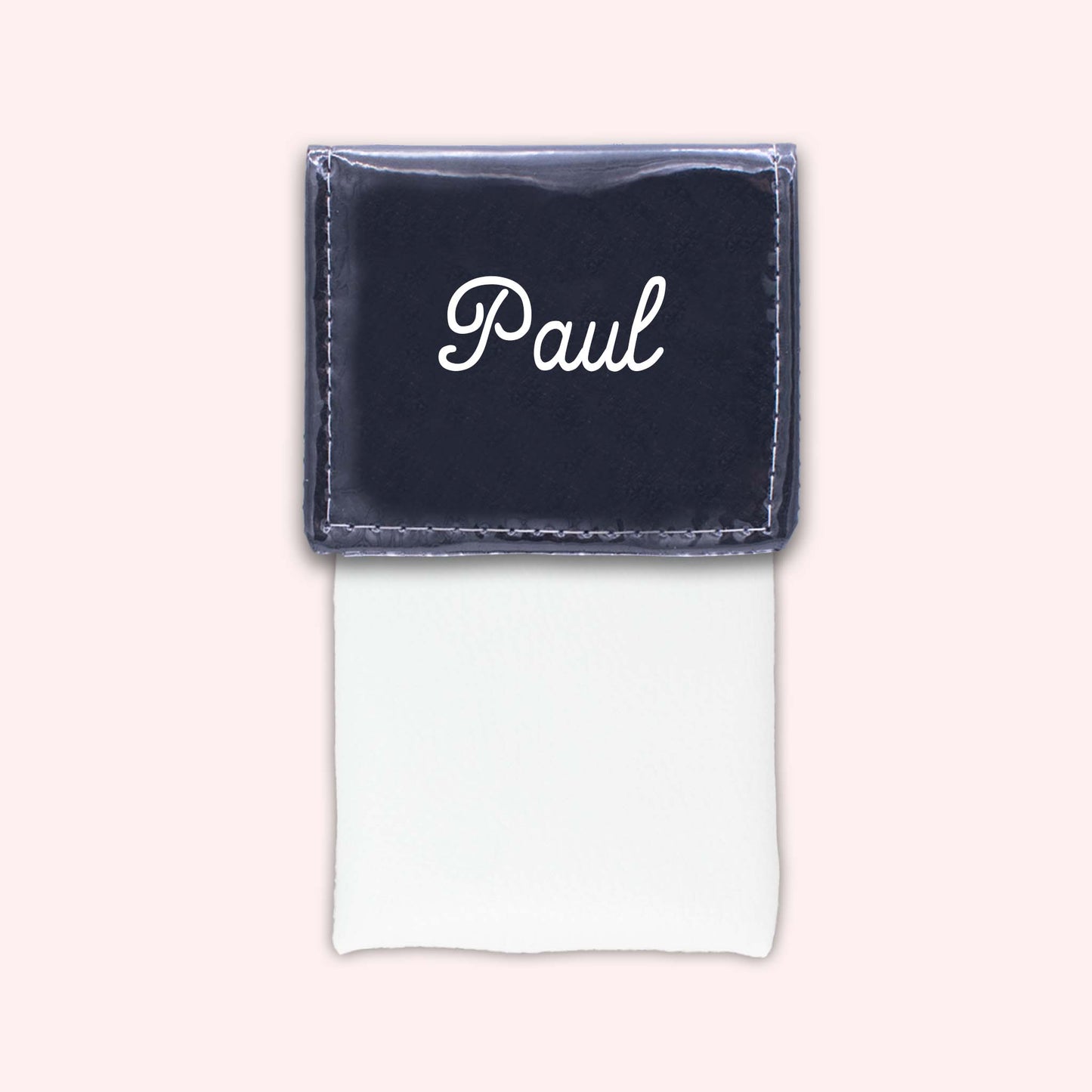 Pochette bicolore rabat Noir