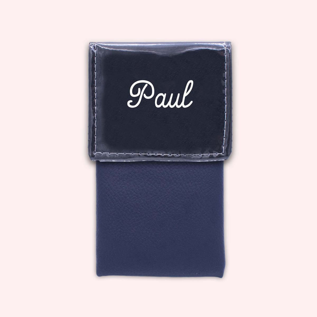 Pochette bicolore rabat Noir