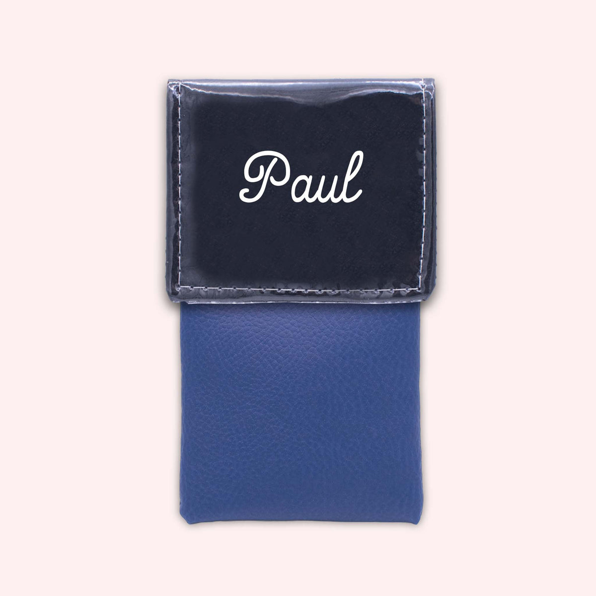 Pochette bicolore rabat Noir