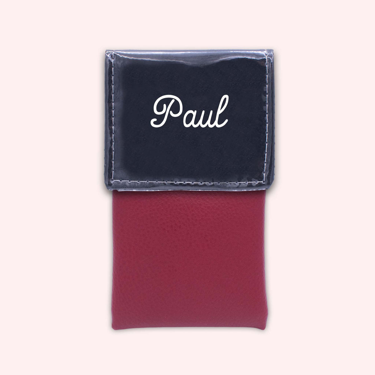 Pochette bicolore rabat Noir
