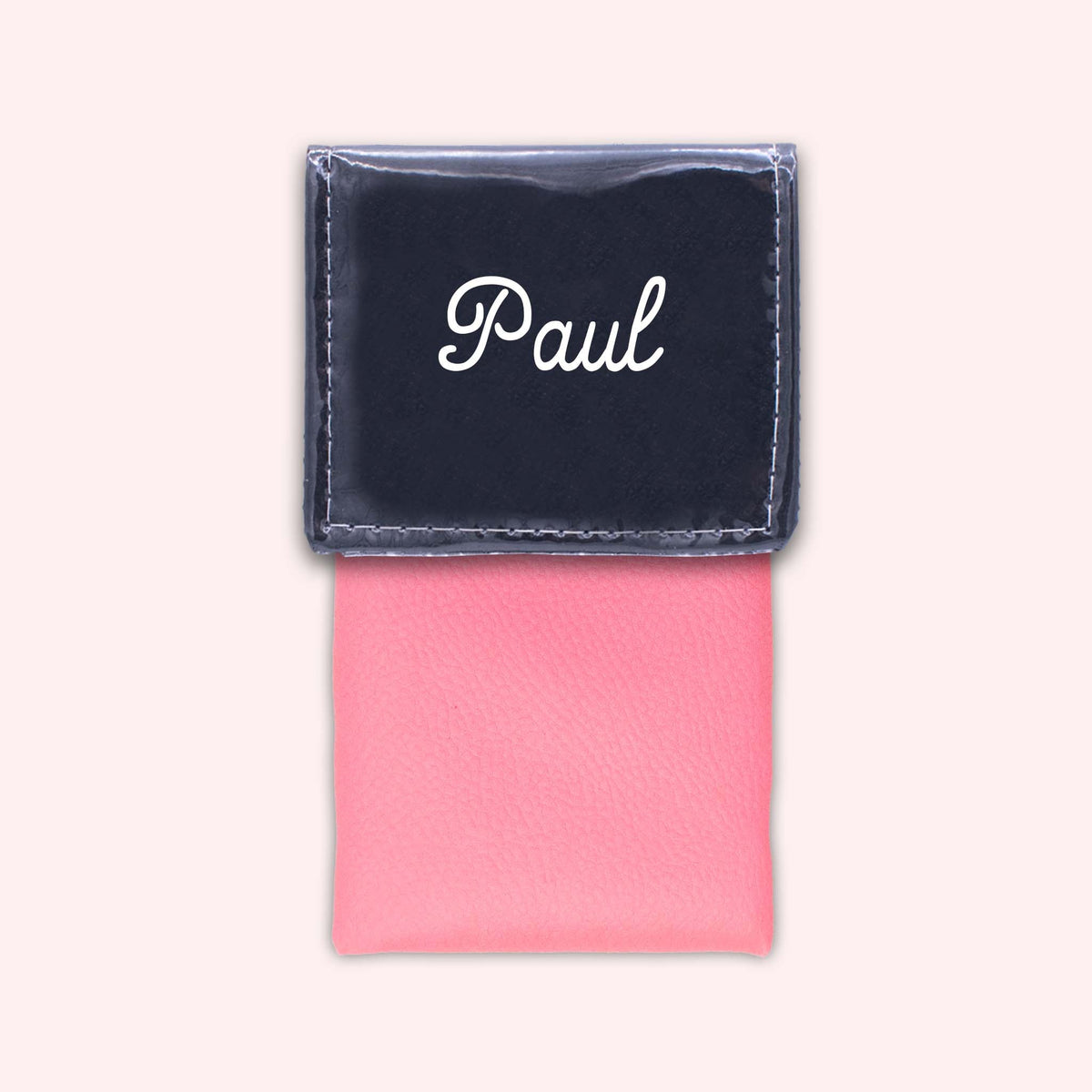 Pochette bicolore rabat Noir