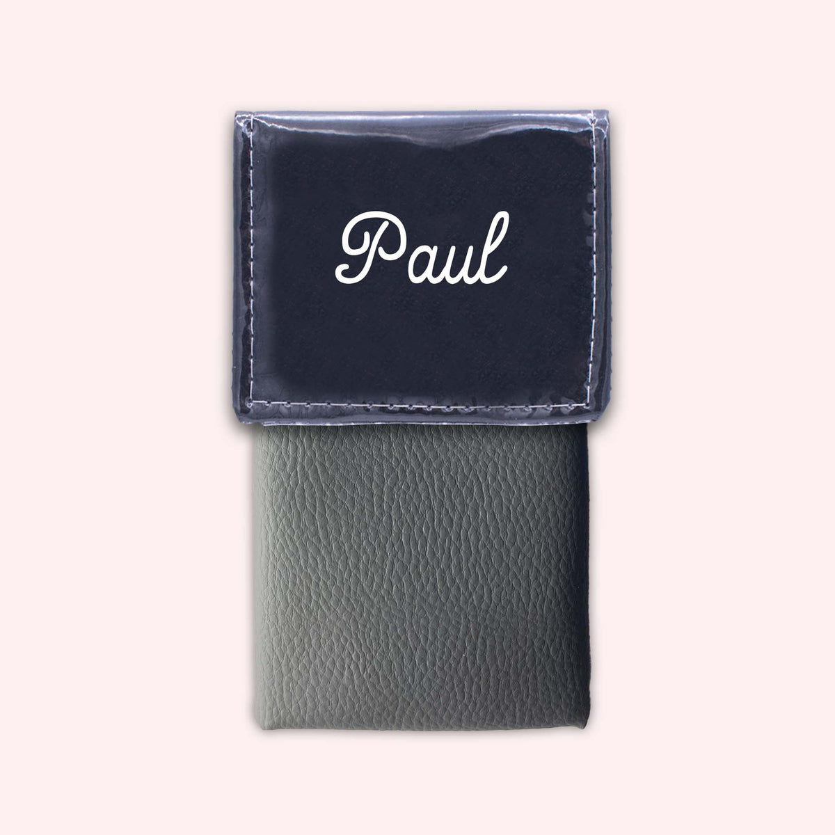 Pochette bicolore rabat Noir