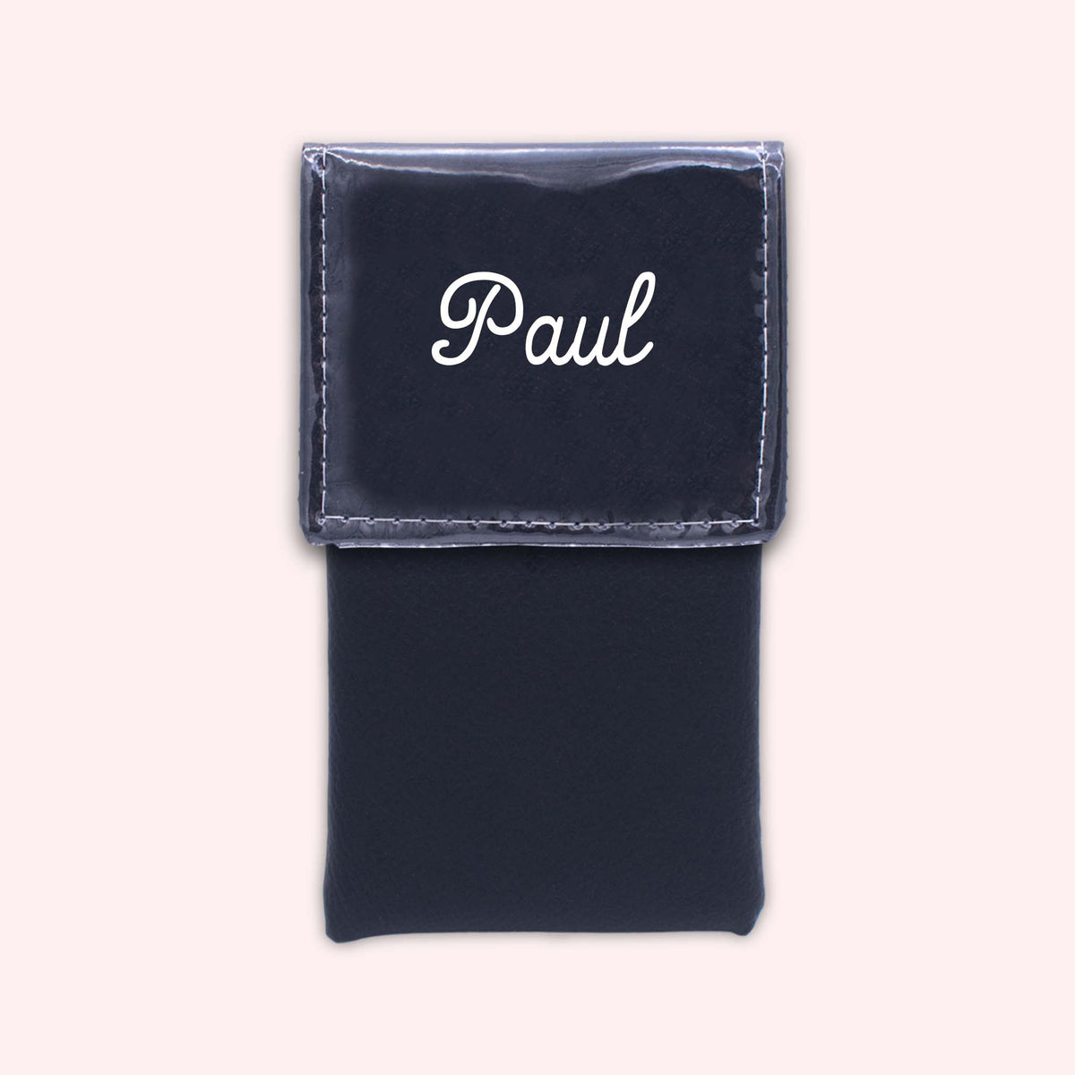 Pochette bicolore rabat Noir