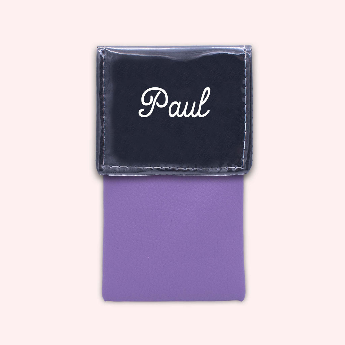 Pochette bicolore rabat Noir