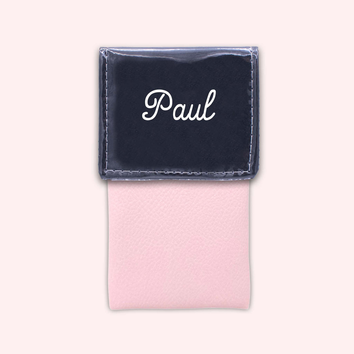 Pochette bicolore rabat Noir