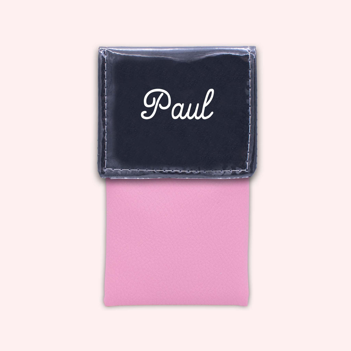 Pochette bicolore rabat Noir
