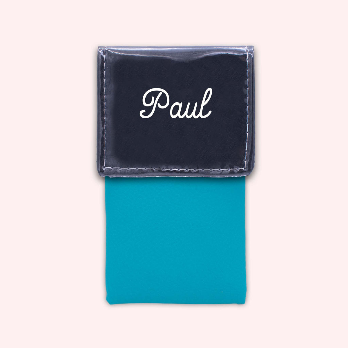 Pochette bicolore rabat Noir