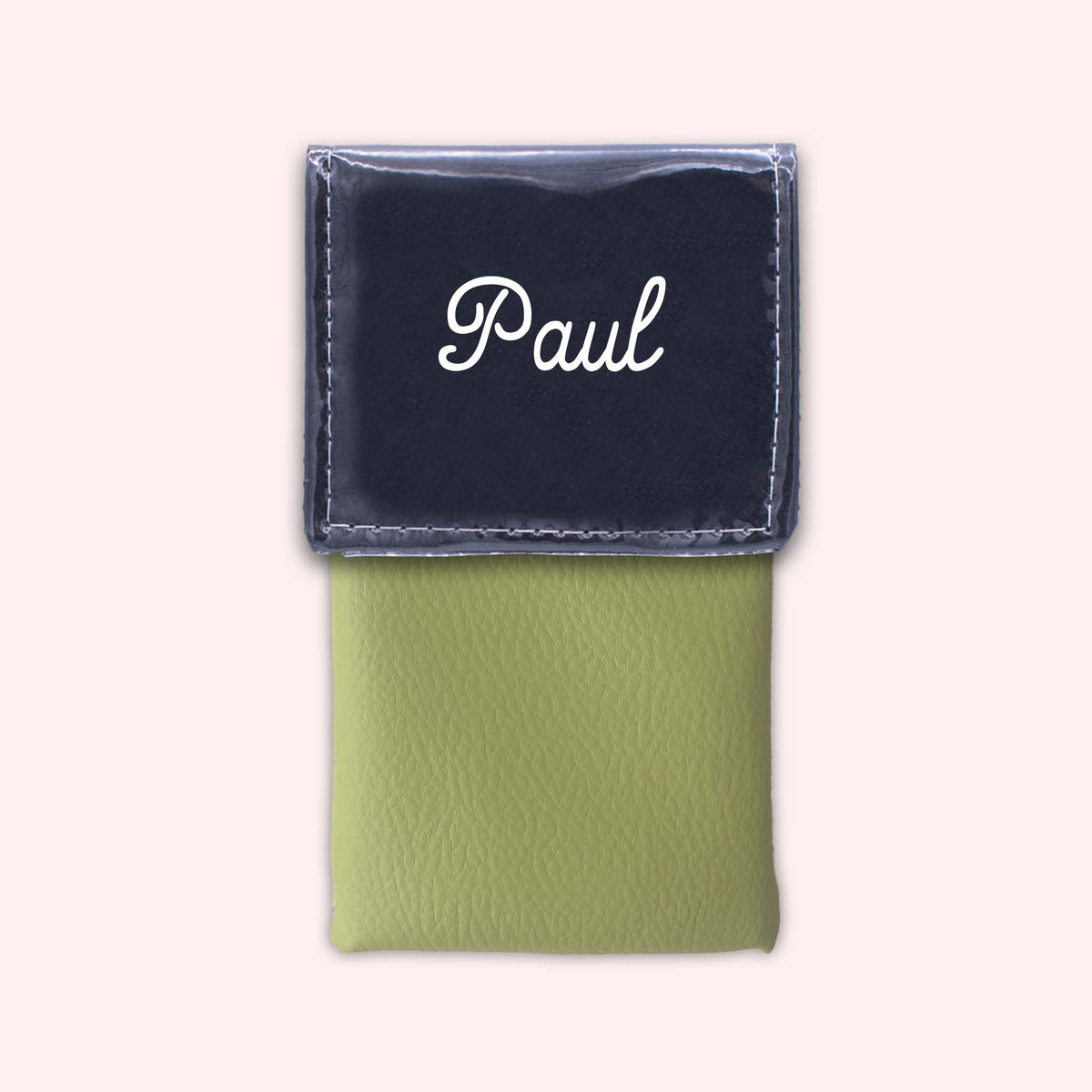 Pochette bicolore rabat Noir