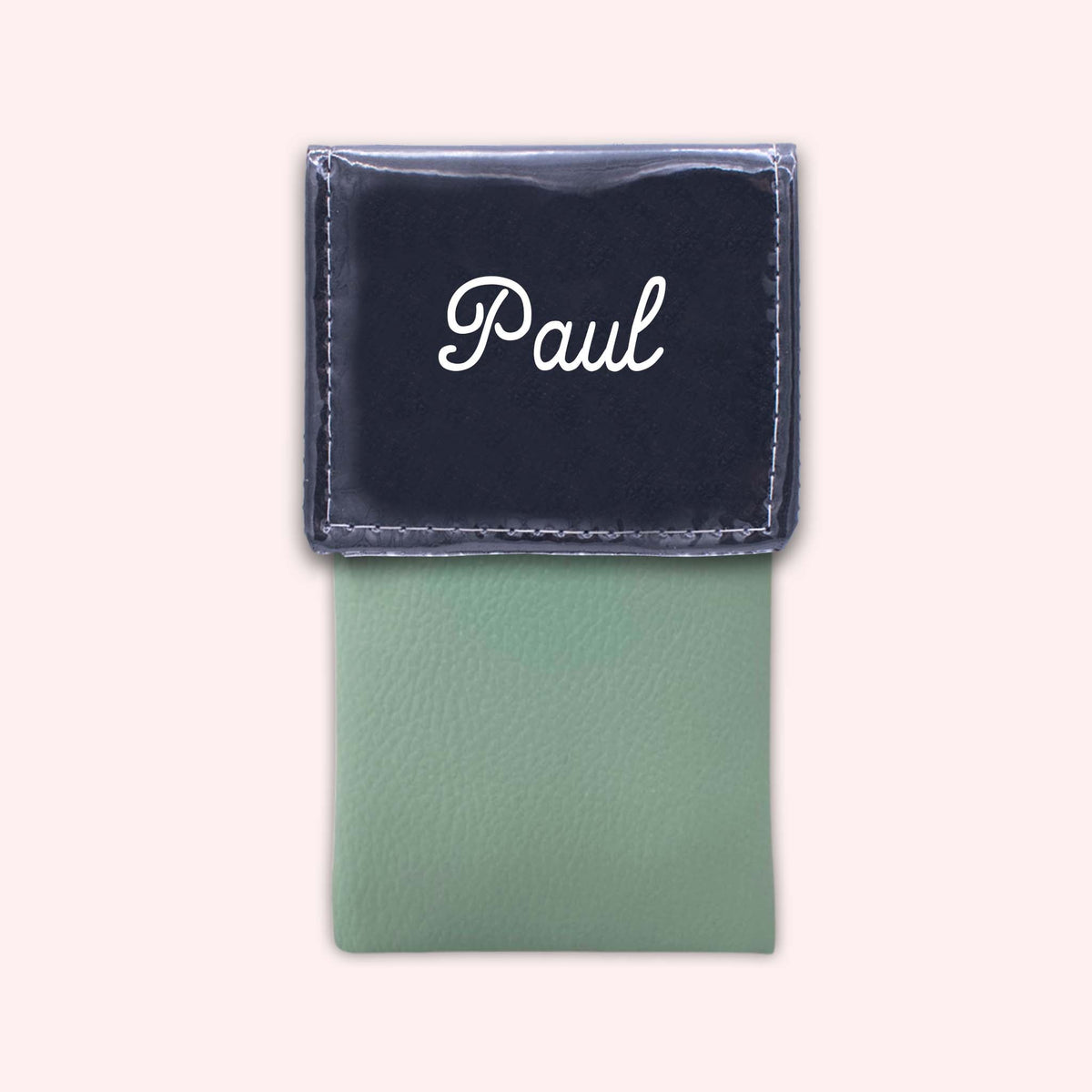 Pochette bicolore rabat Noir