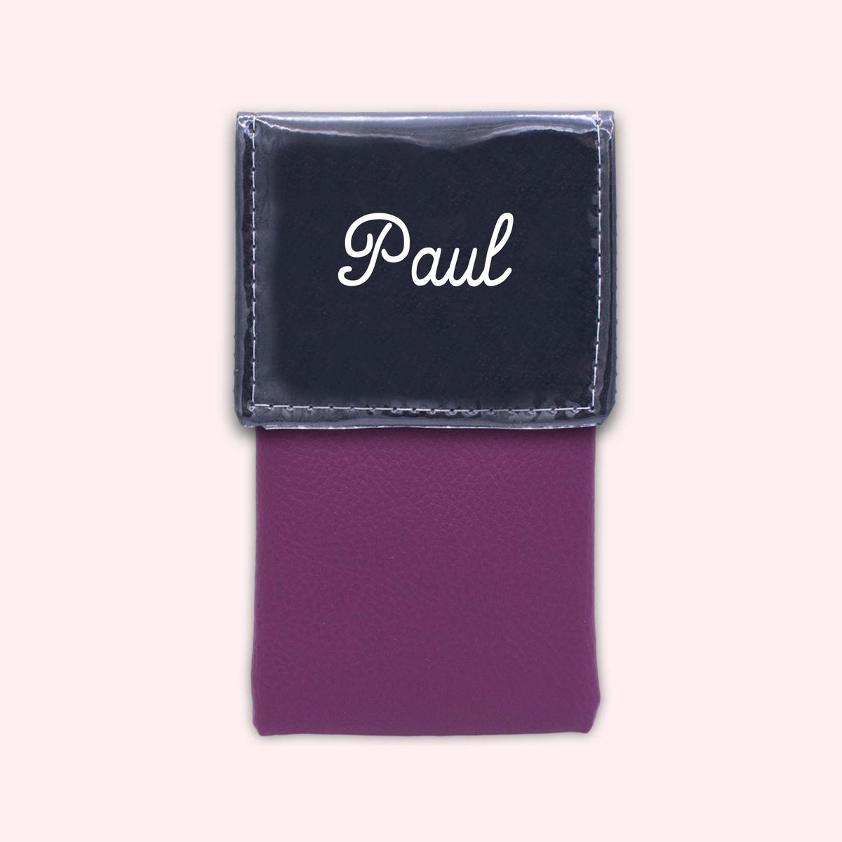 Pochette bicolore rabat Noir