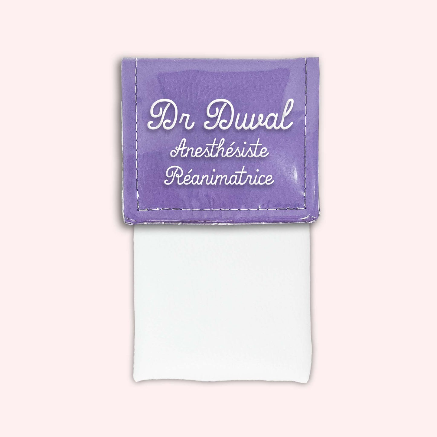 Pochette bicolore rabat Parme