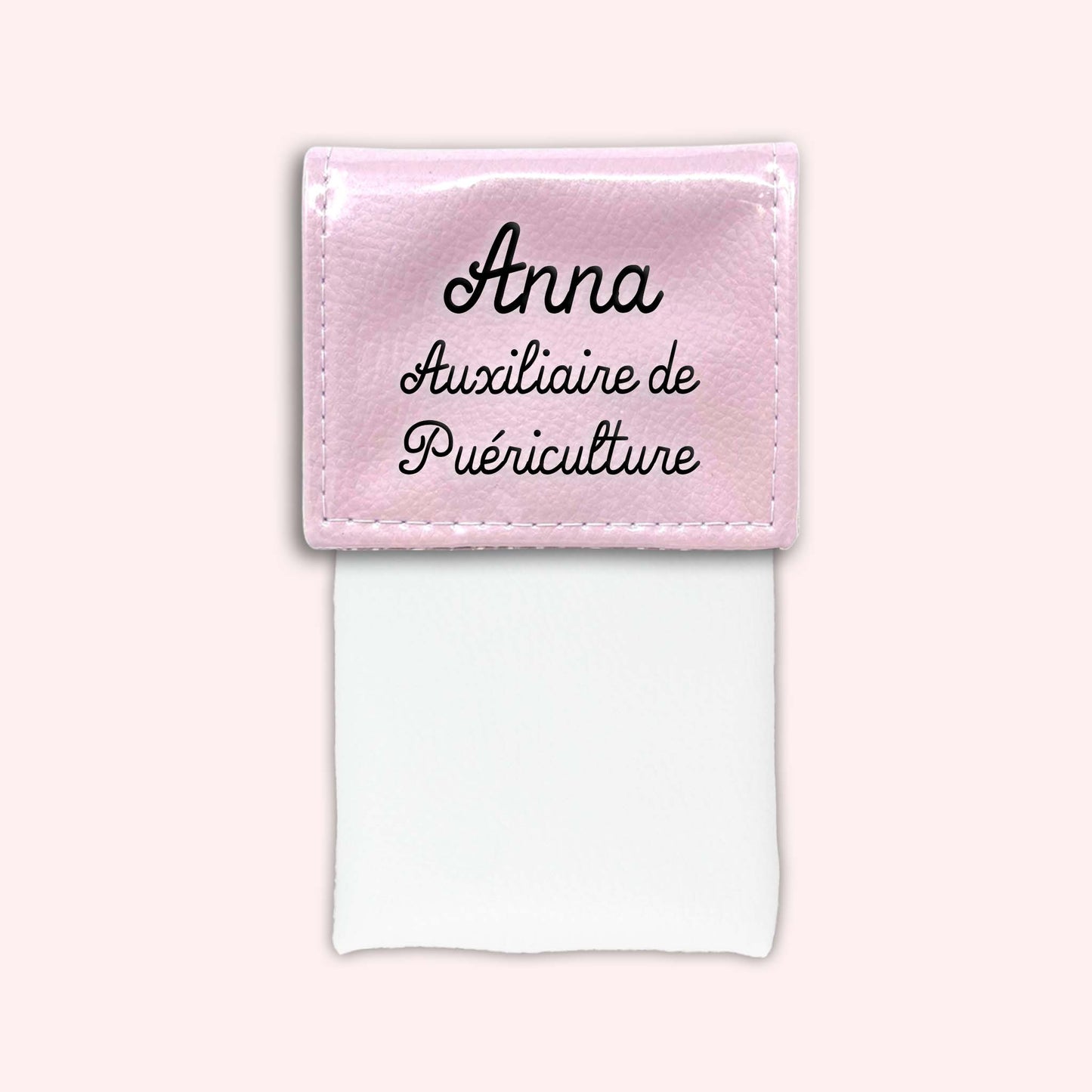 Pochette bicolore rabat Rose léger
