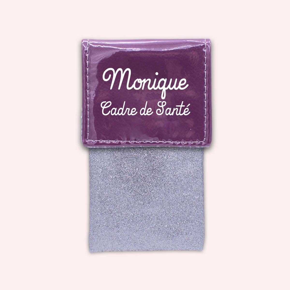 Pochette bicolore rabat Violet