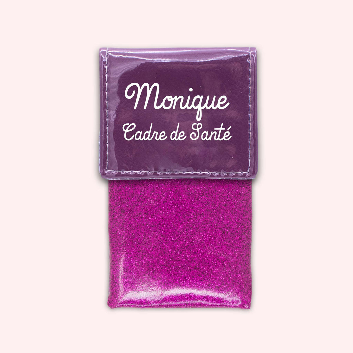 Pochette bicolore rabat Violet