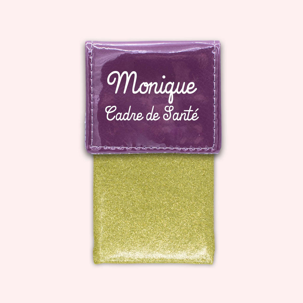 Pochette bicolore rabat Violet