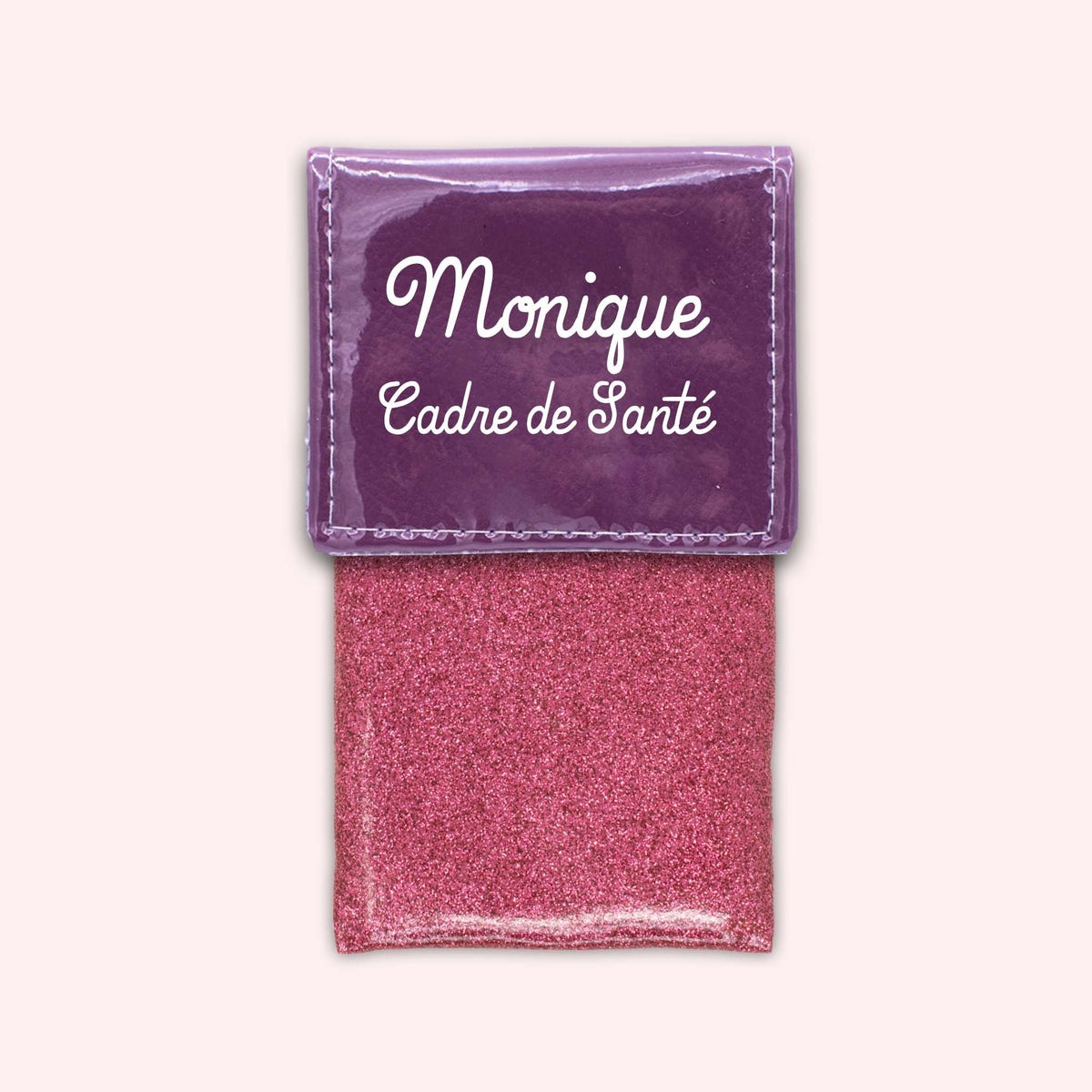 Pochette bicolore rabat Violet