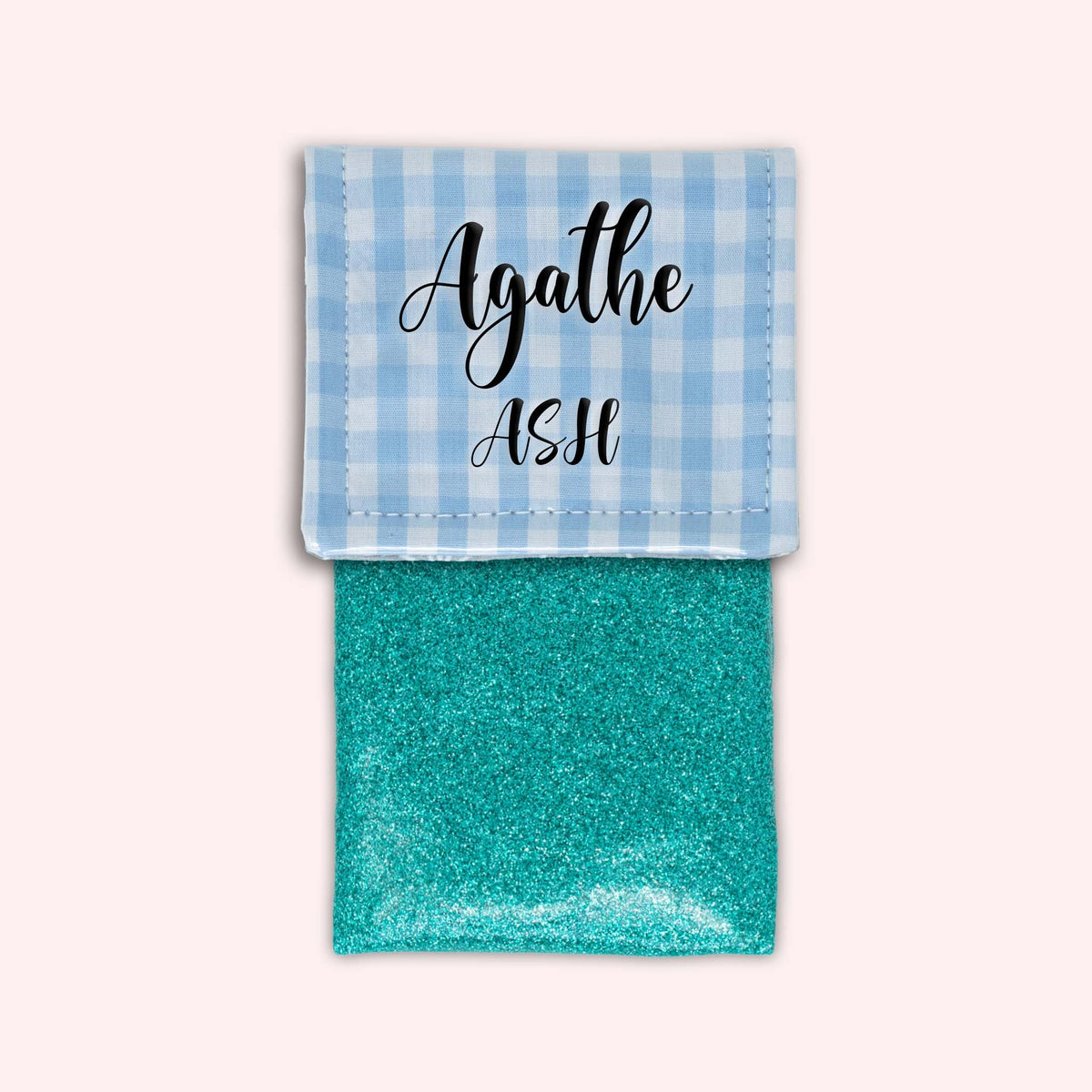 Pochette aimantée Vichy Azur