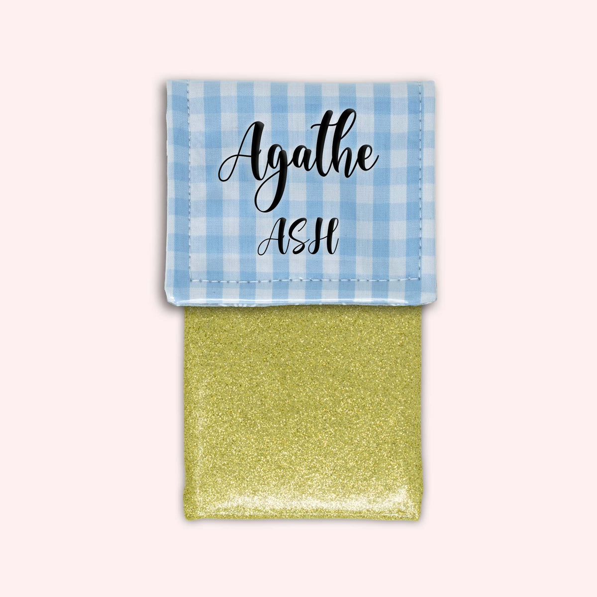 Pochette aimantée Vichy Azur
