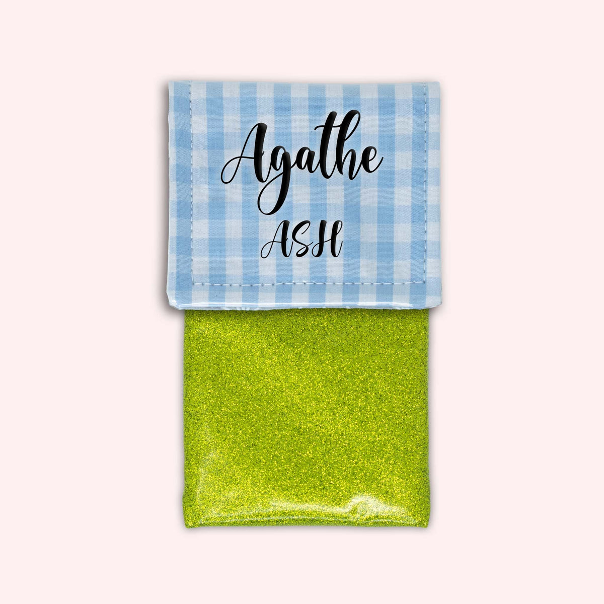 Pochette aimantée Vichy Azur