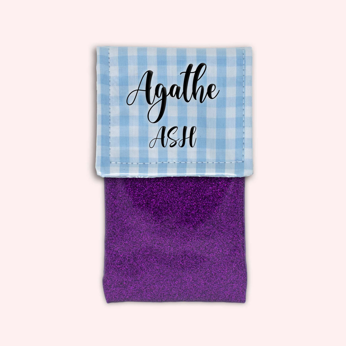 Pochette aimantée Vichy Azur