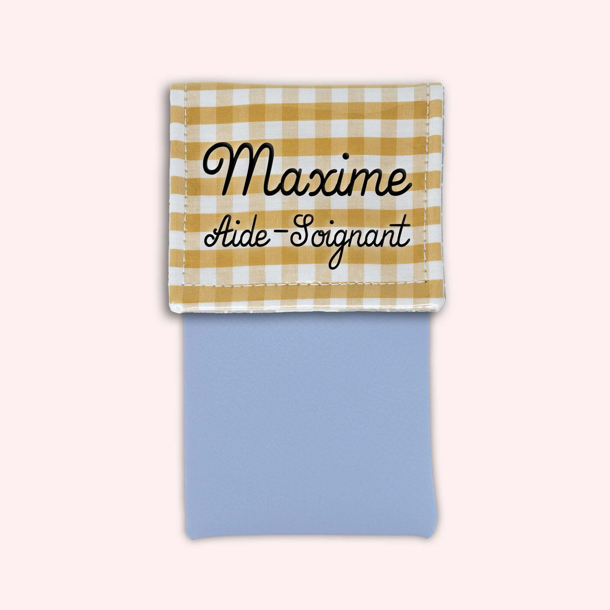 Pochette aimantée Vichy Dune