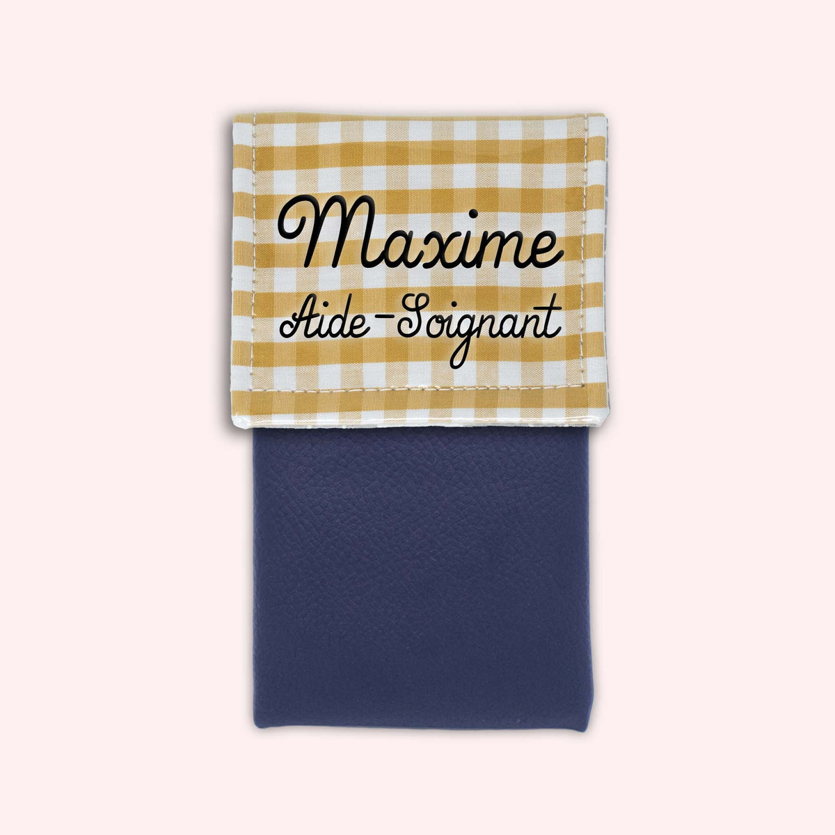 Pochette aimantée Vichy Dune