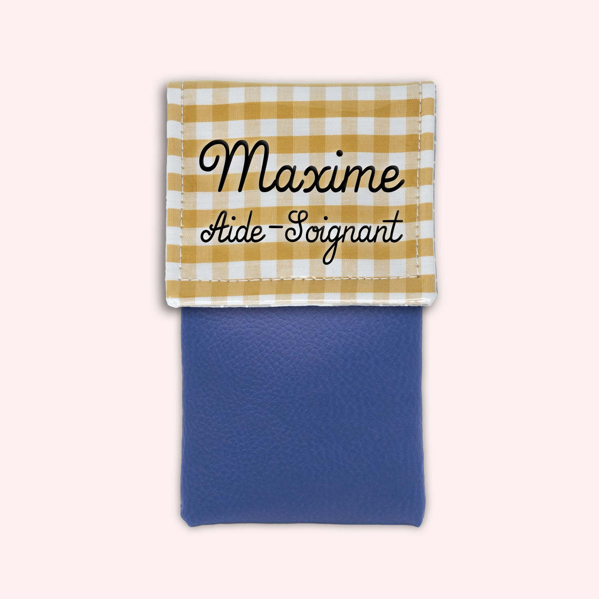Pochette aimantée Vichy Dune