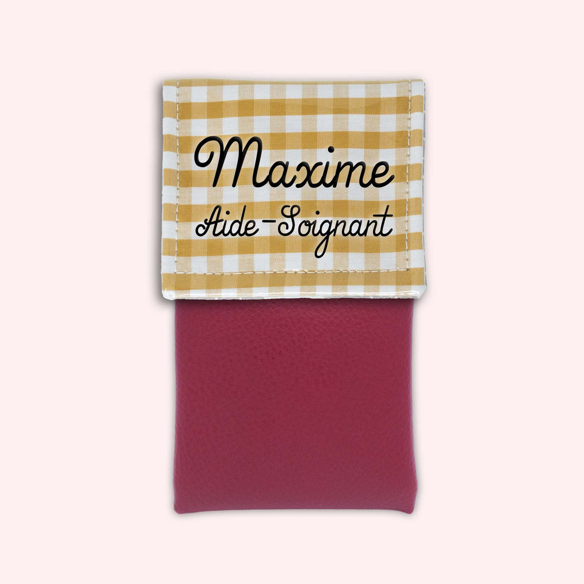 Pochette aimantée Vichy Dune