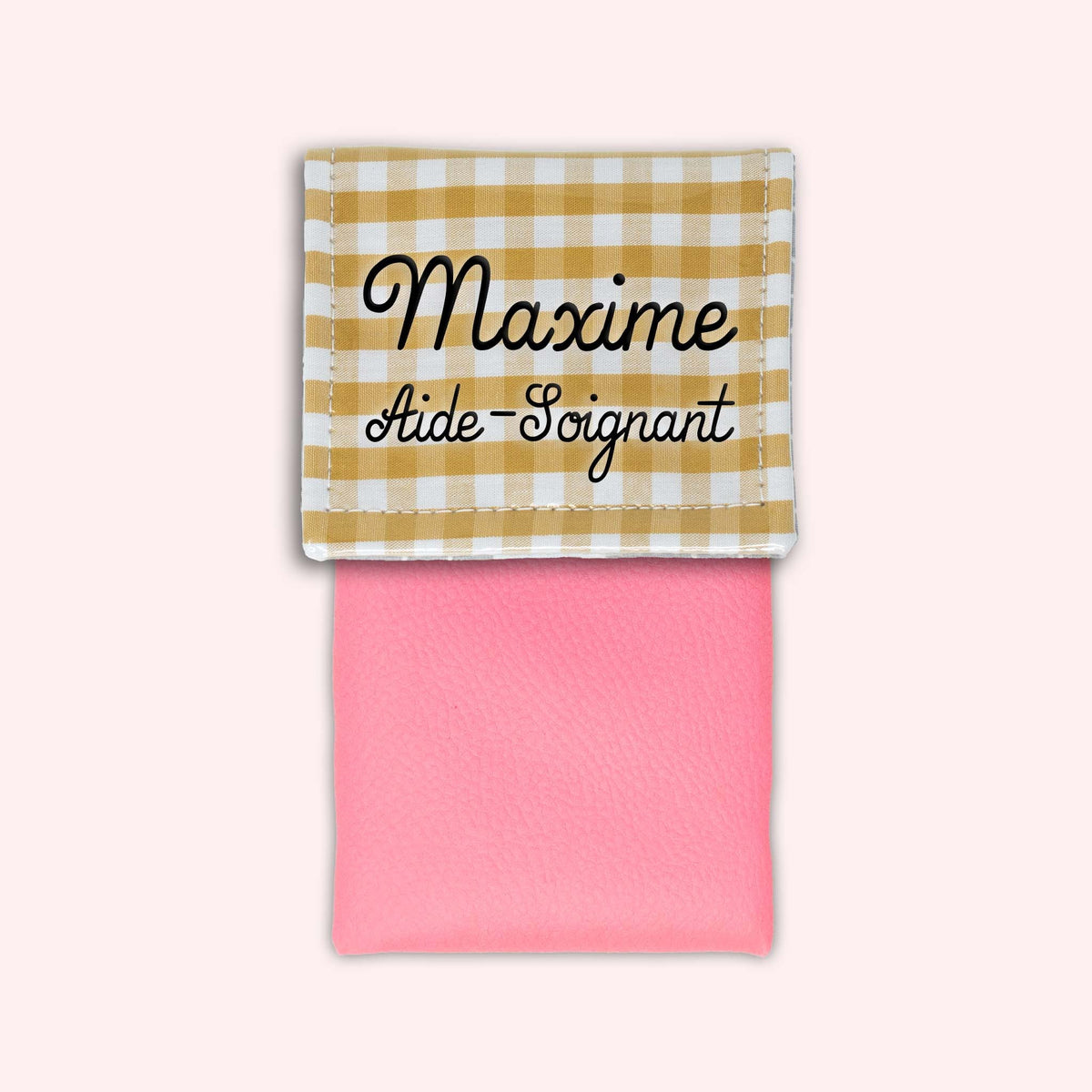 Pochette aimantée Vichy Dune