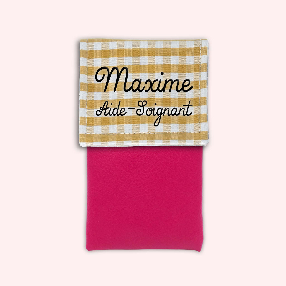 Pochette aimantée Vichy Dune