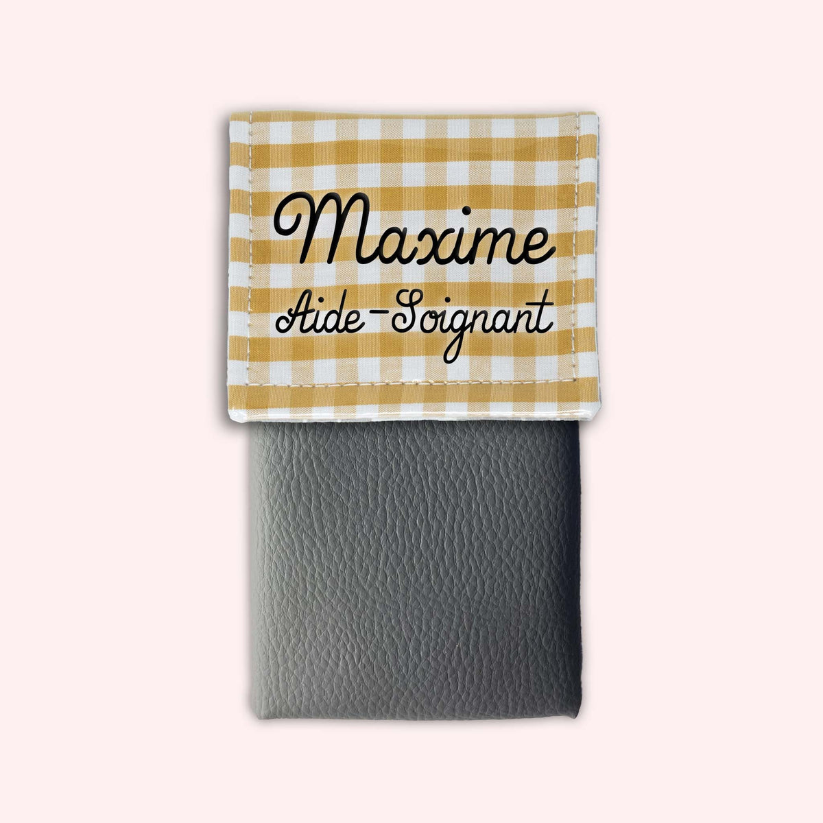 Pochette aimantée Vichy Dune