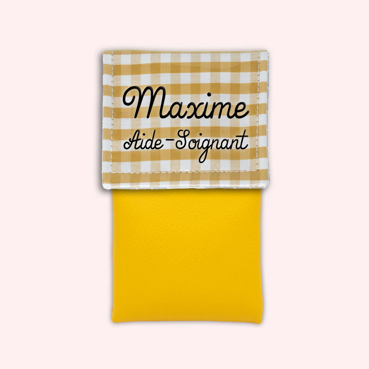 Pochette aimantée Vichy Dune