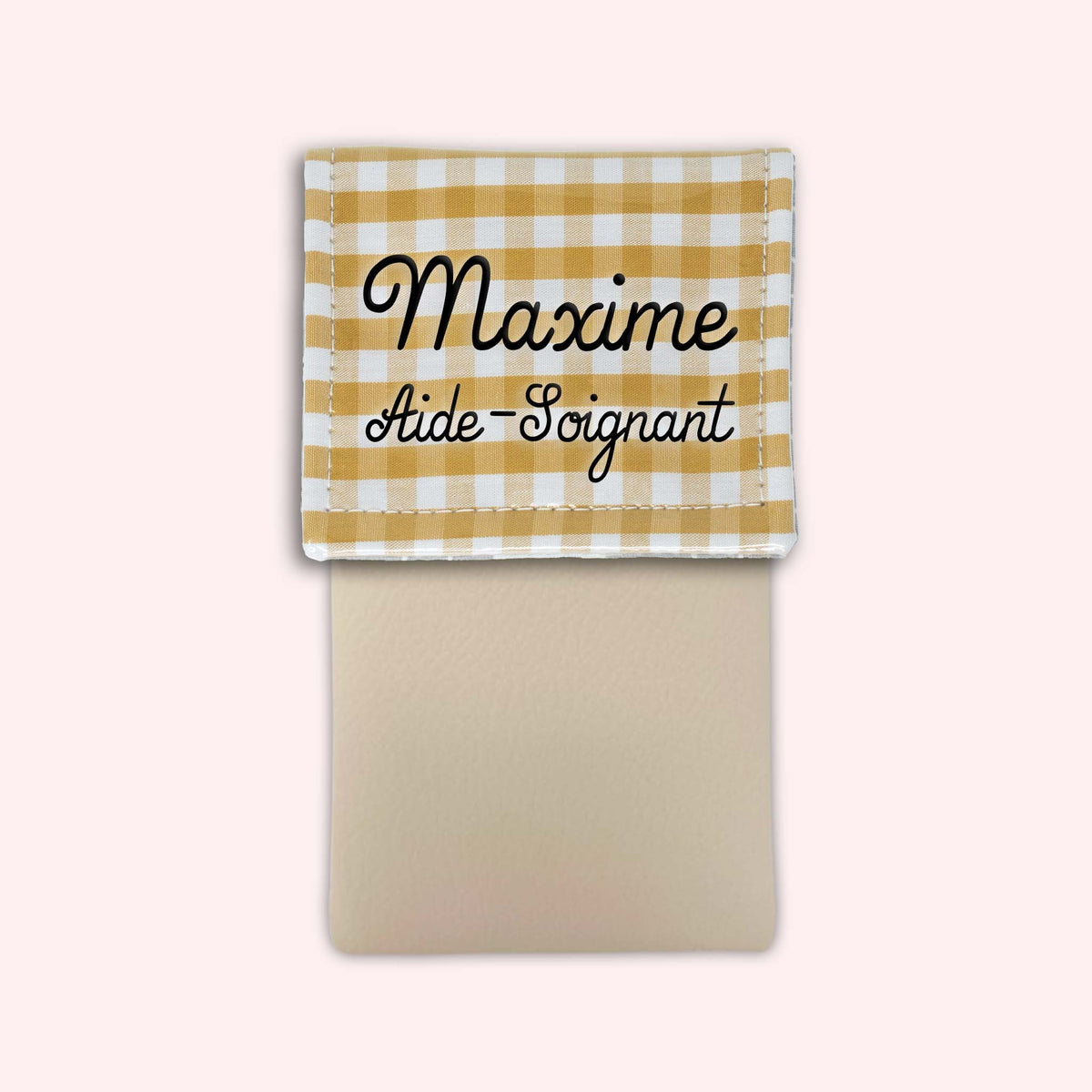 Pochette aimantée Vichy Dune
