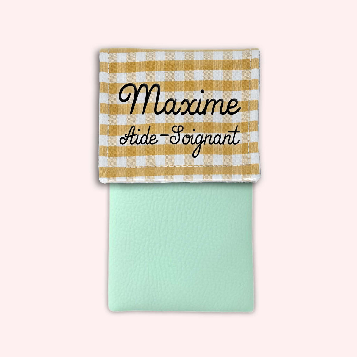 Pochette aimantée Vichy Dune
