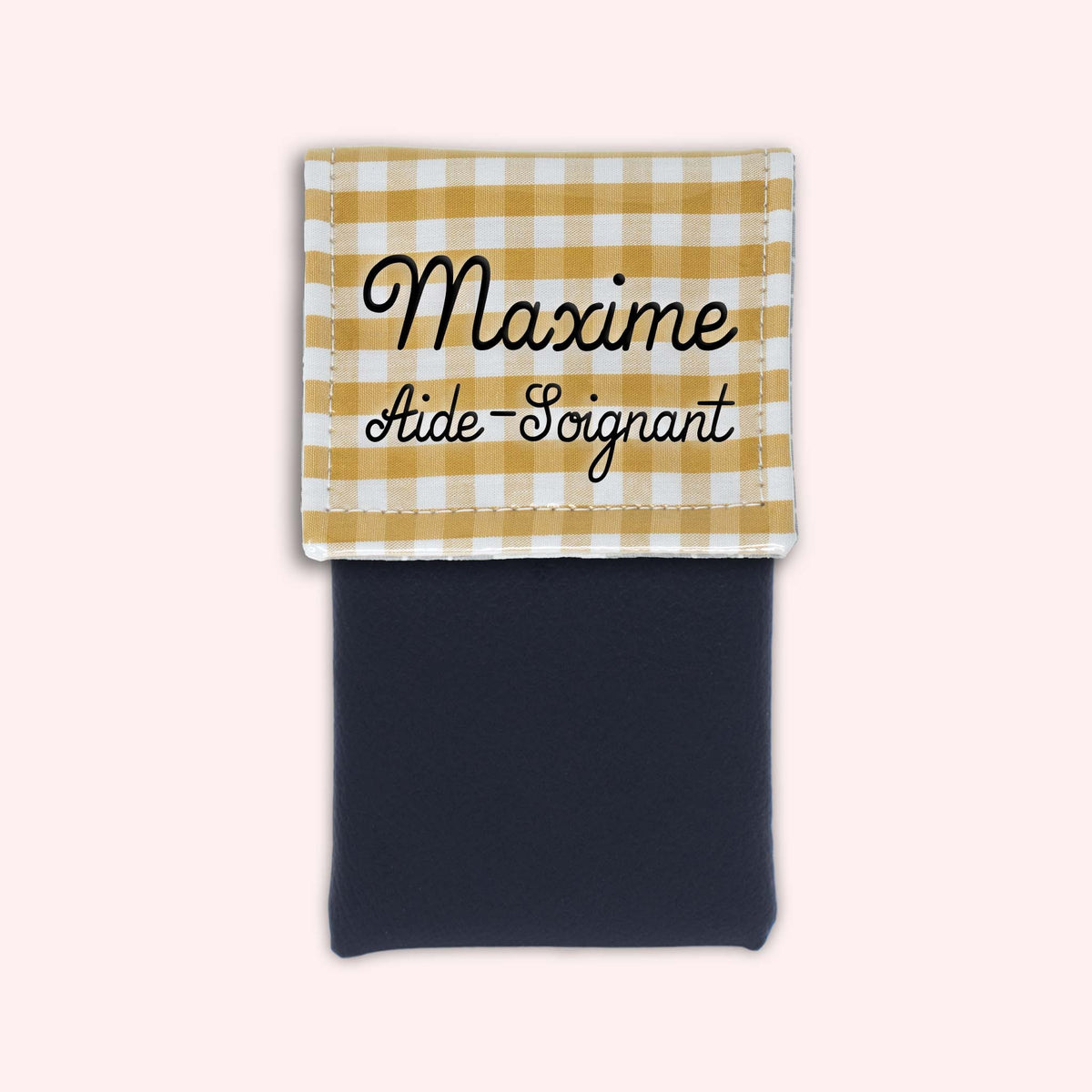Pochette aimantée Vichy Dune