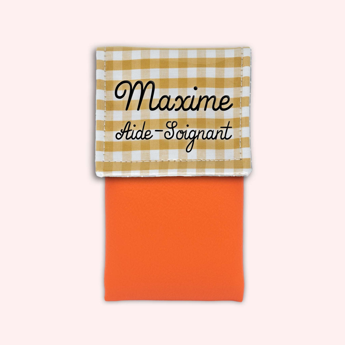 Pochette aimantée Vichy Dune
